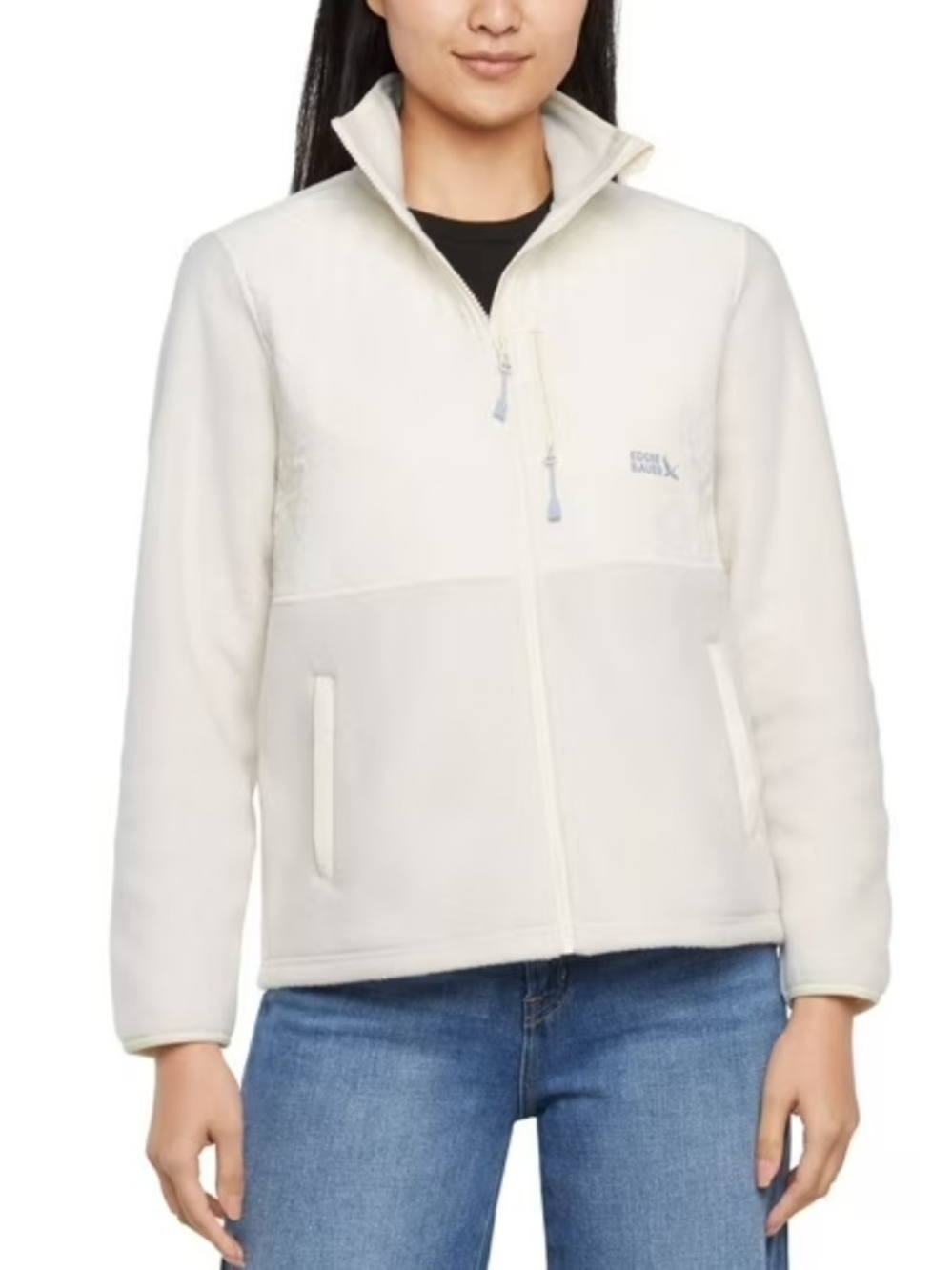 Eddie Bauer Women's Mixed Media Fleece Jacket Size Medium